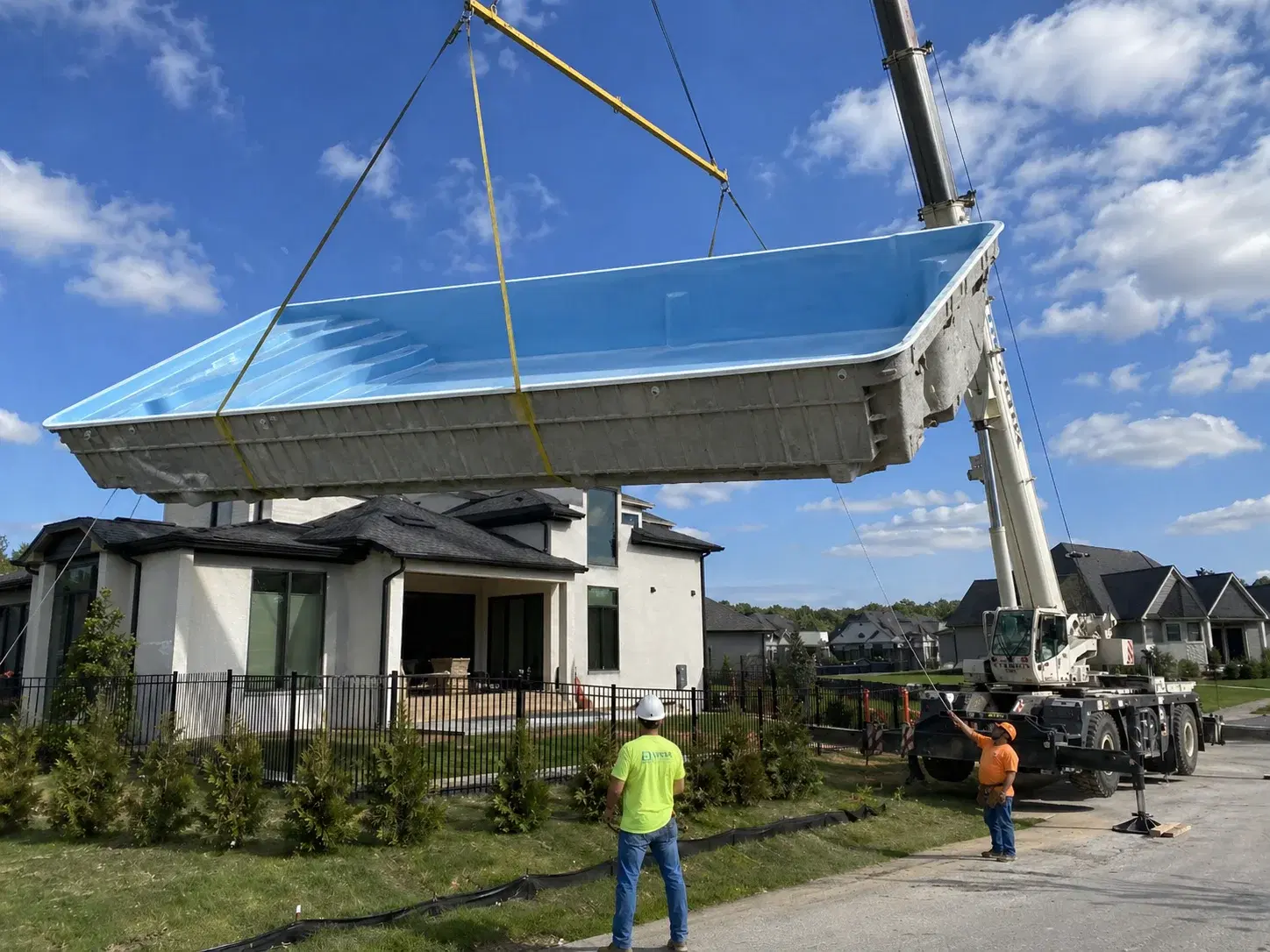 Fiberglass pool installation Tulsa Oklahoma