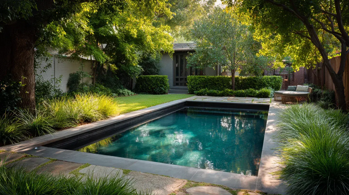 Custom plunge pool in Tulsa, OK — Silverado Rock Pools